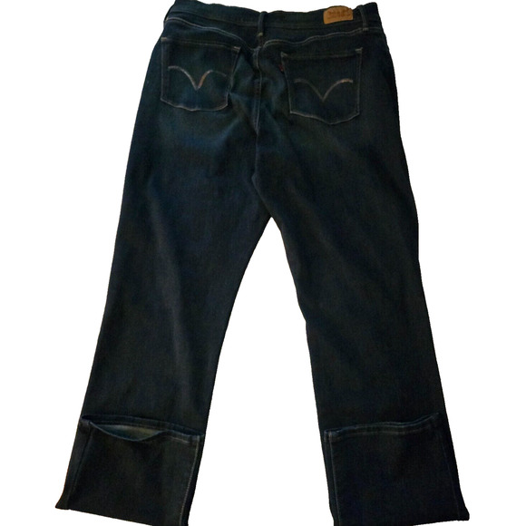 Levi's 512 Skinny Jeans Mens 34x31 Dark Wash Slim Fit Stretch Denim - Picture 4 of 9